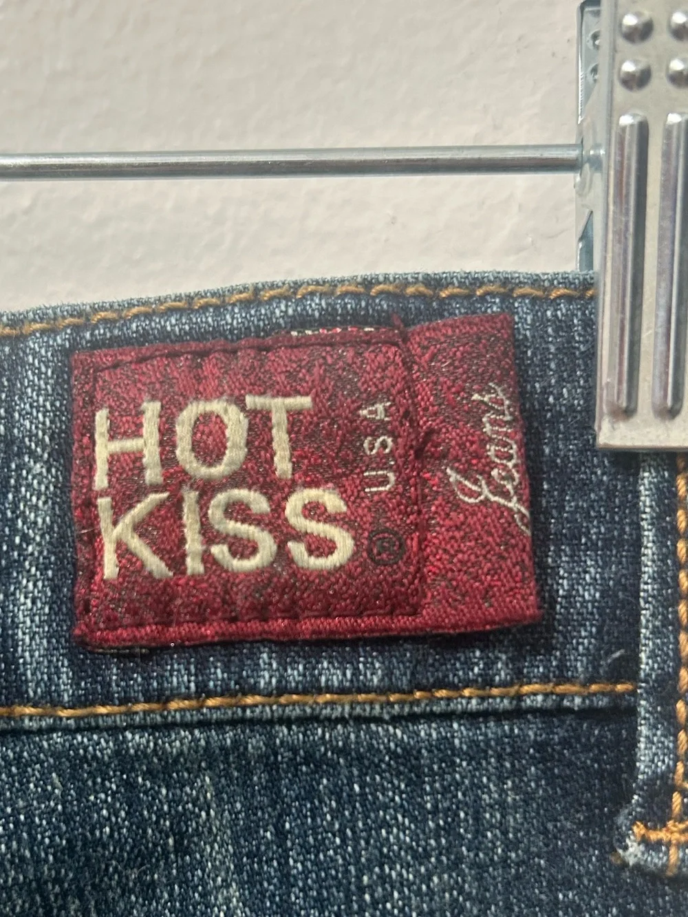 Vintage Y2K Hot Kiss Denim Maxi Jean Skirt Low Rise Mermaid Patchwork Stretch